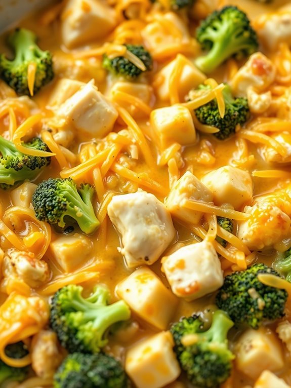 cheesy broccoli chicken casserole