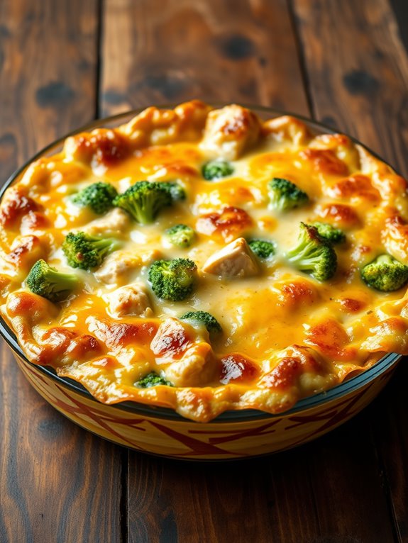 cheesy broccoli chicken casserole