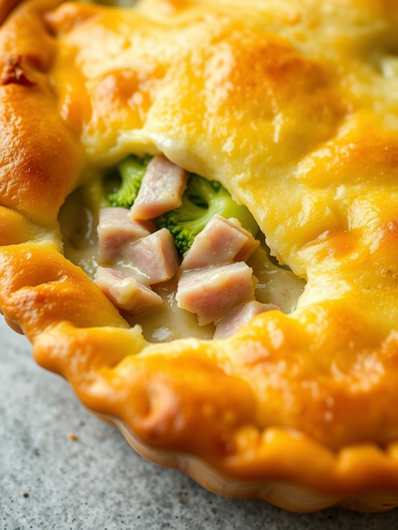 cheesy broccoli ham casserole