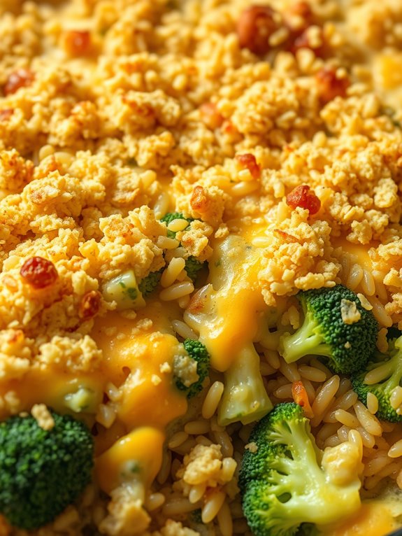 cheesy broccoli rice casserole
