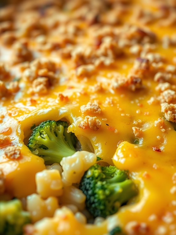 cheesy broccoli rice dish