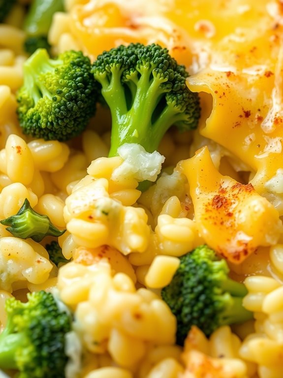 cheesy broccoli rice dish