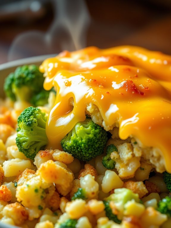 cheesy broccoli rice dish
