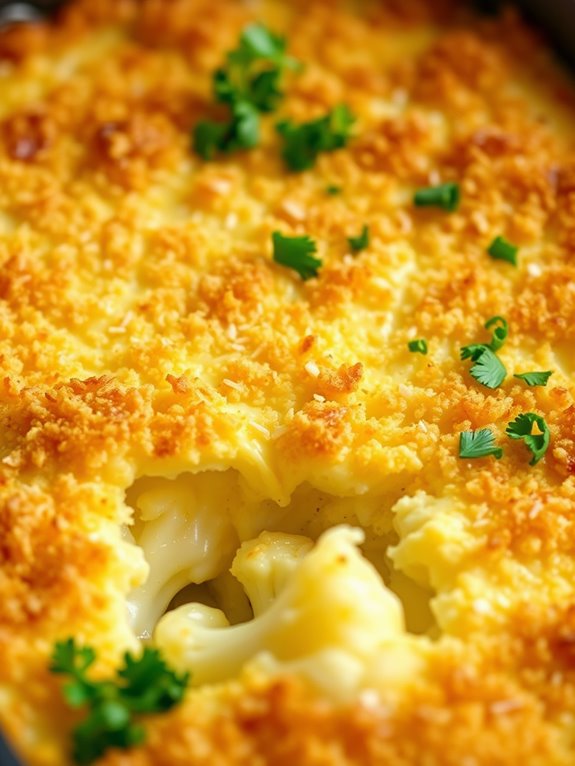 cheesy cauliflower casserole recipe