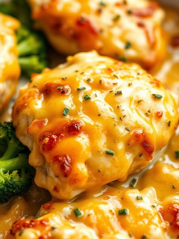 cheesy chicken and broccoli bake