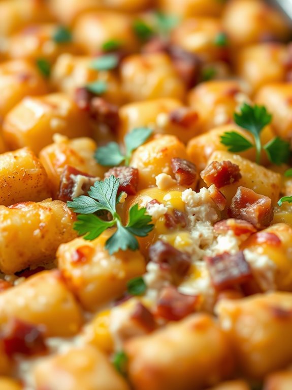 cheesy chicken bacon bake