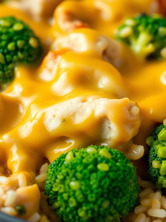 cheesy chicken broccoli bake