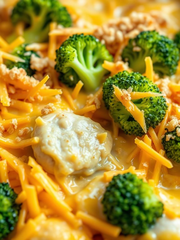 cheesy chicken broccoli bake