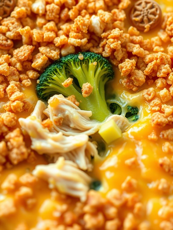 cheesy chicken broccoli bake