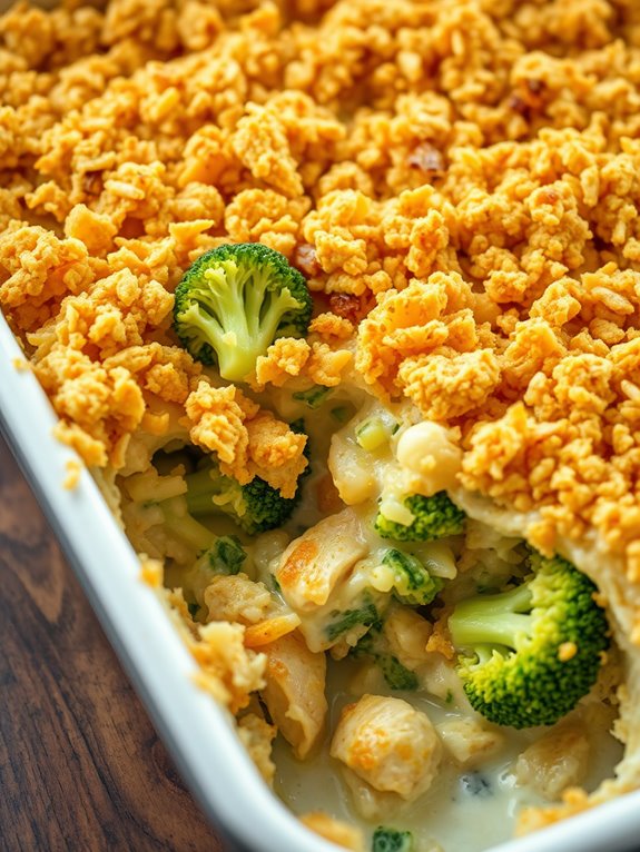 cheesy chicken broccoli dish