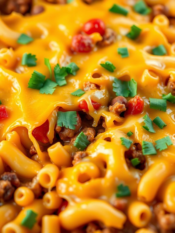 cheesy chili macaroni casserole