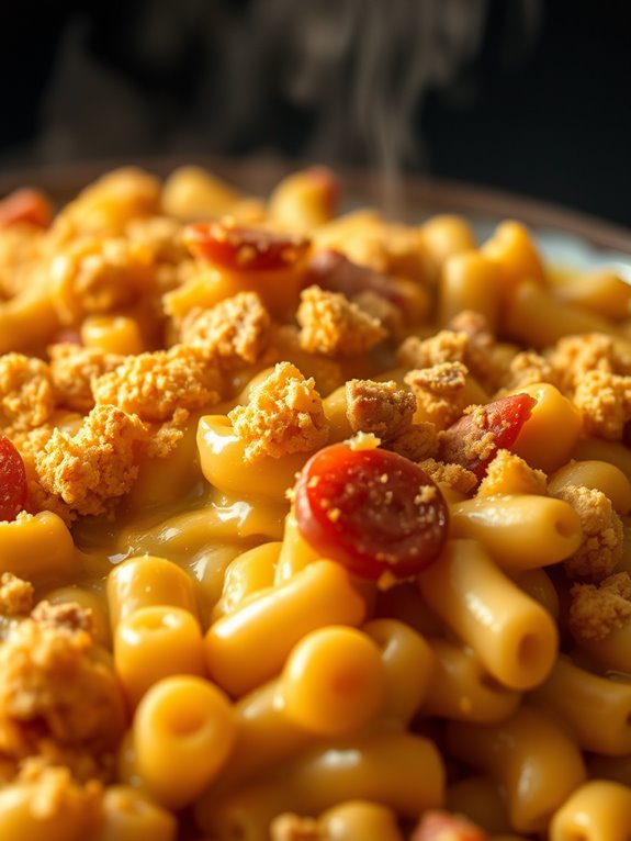 cheesy hot dog casserole