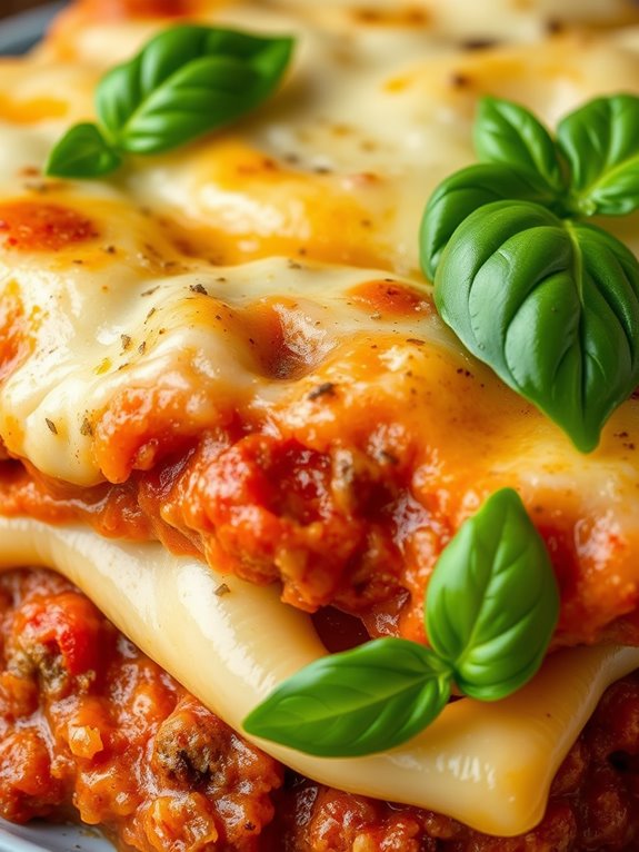 cheesy pasta layered dish