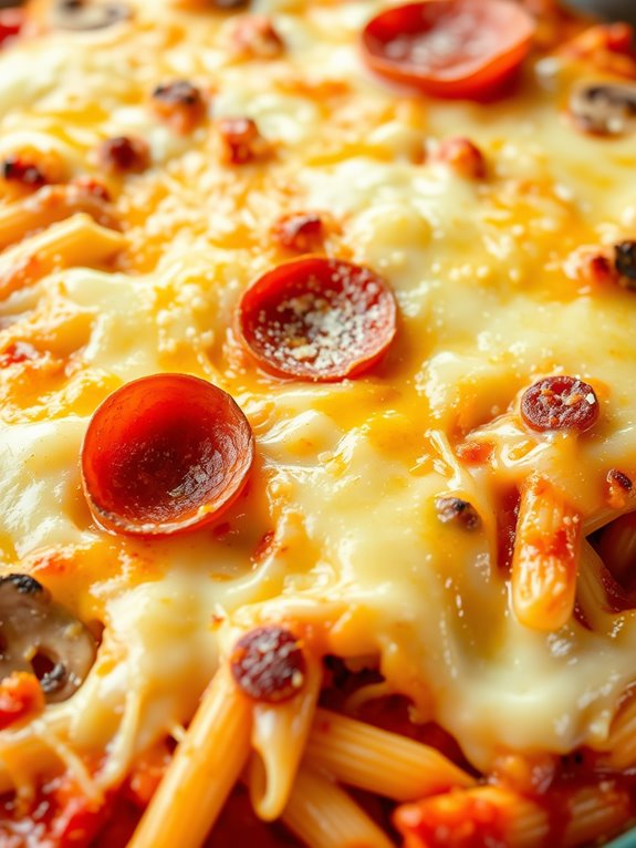 cheesy pizza casserole recipe