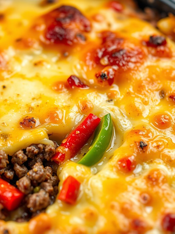 cheesy steak casserole dish