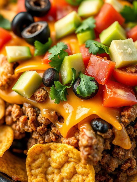 cheesy taco casserole dish