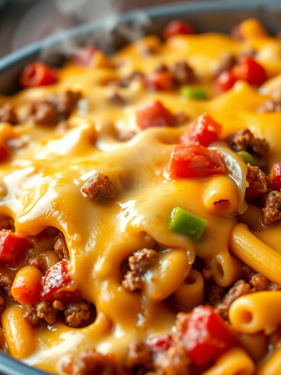 cheesy taco pasta bake
