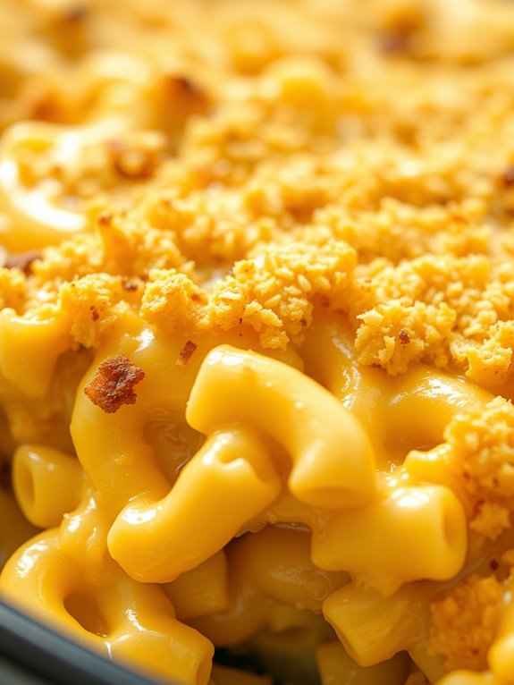 cheesy truffle macaroni casserole