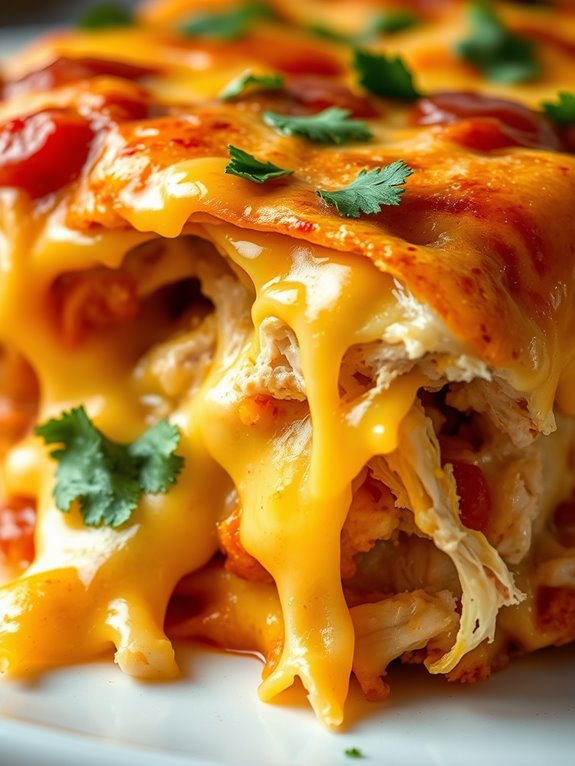 chicken cheese tortilla casserole