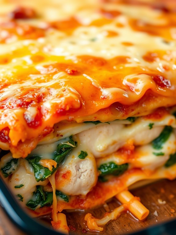 chicken spinach lasagna recipe