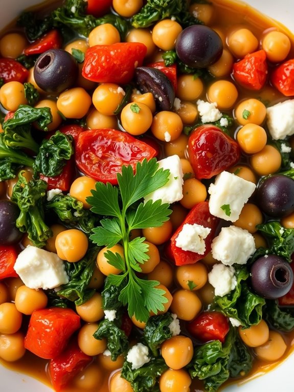 chickpea kale casserole recipe