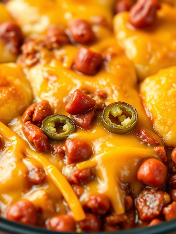 chili cheese hot dog casserole