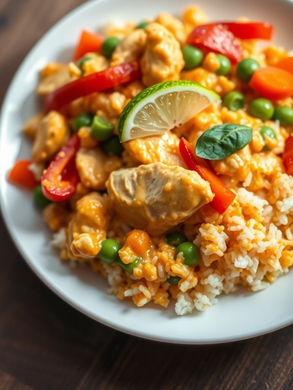 coconut curry rice casserole