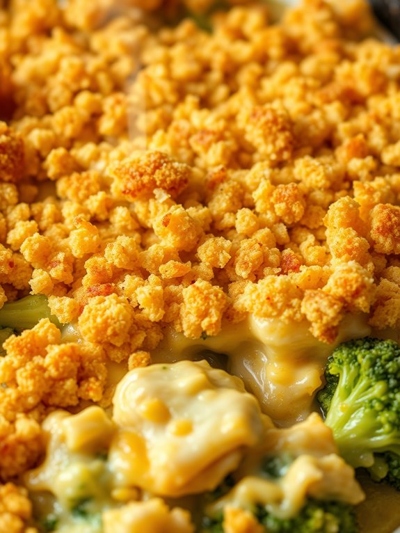 comforting chicken broccoli bake