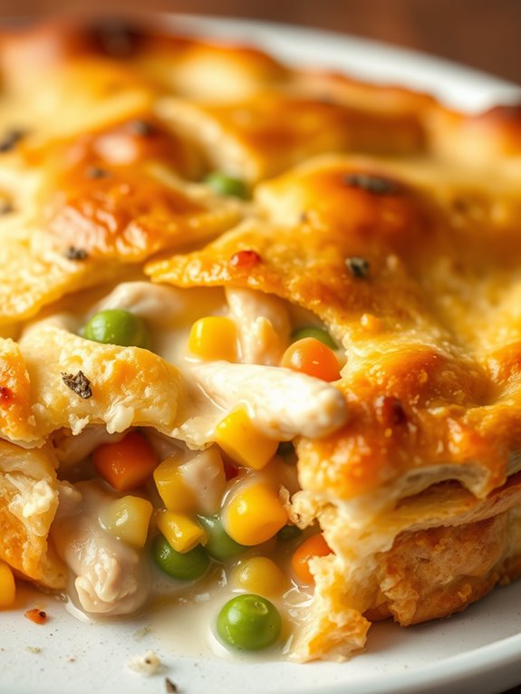 comforting chicken pie dish