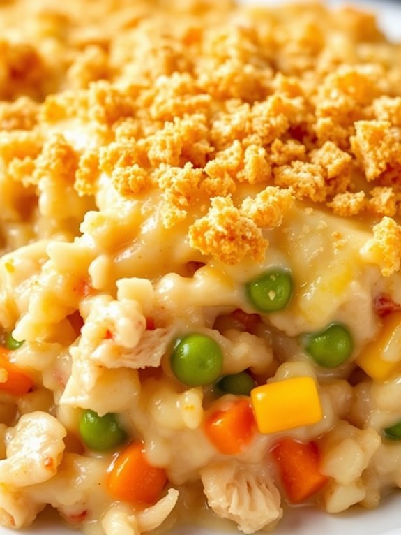 comforting chicken rice bake