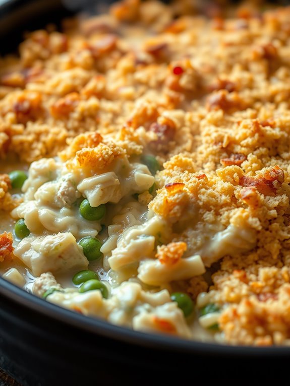 comforting chicken rice bake