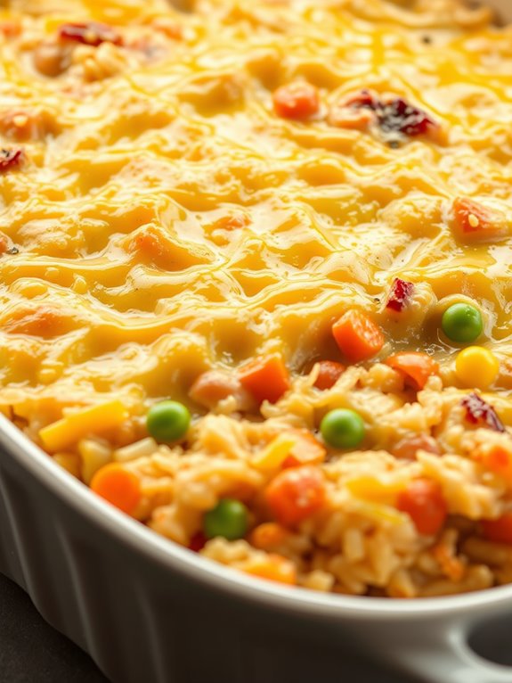 comforting chicken rice dish