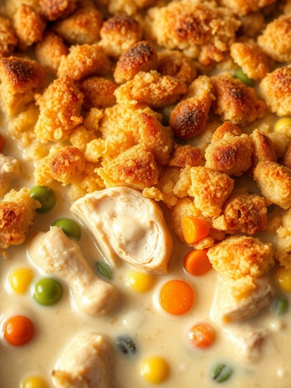 comforting chicken stuffing dish