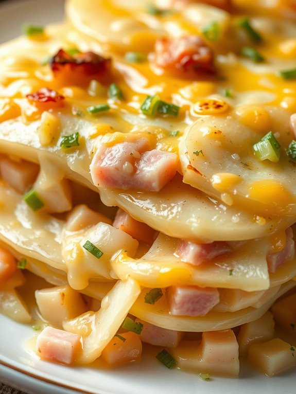 comforting potato and ham casserole