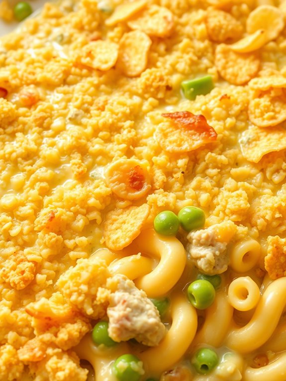 comforting tuna pasta bake