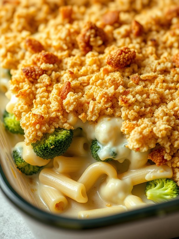 creamy broccoli pasta bake