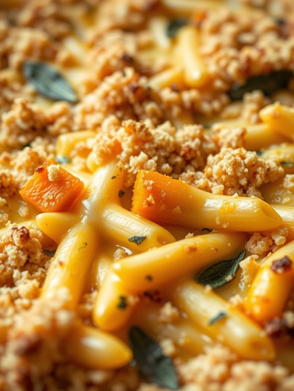 creamy butternut squash pasta