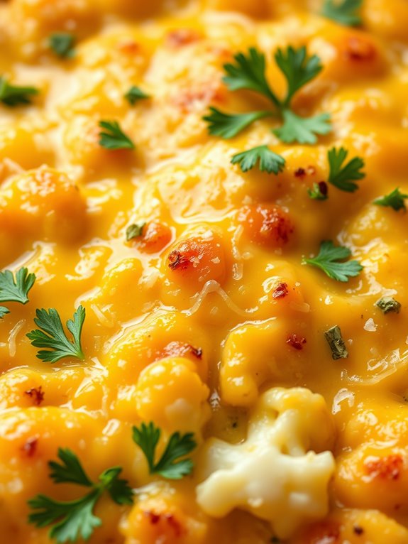 creamy cauliflower cheese bake