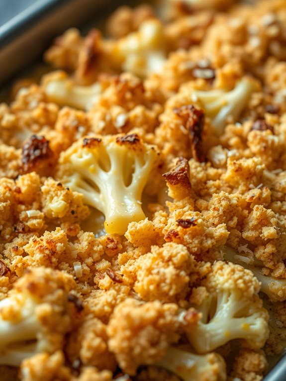 creamy cauliflower cheese dish
