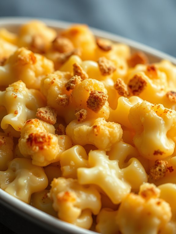 creamy cauliflower cheese dish