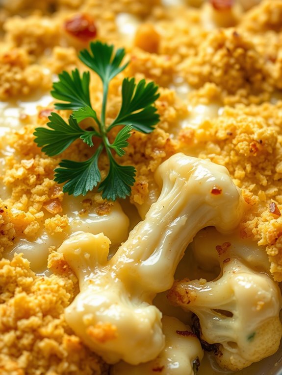 creamy cauliflower pasta bake
