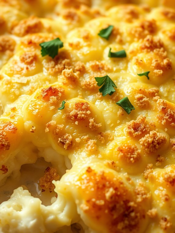 creamy cheesy cauliflower dish