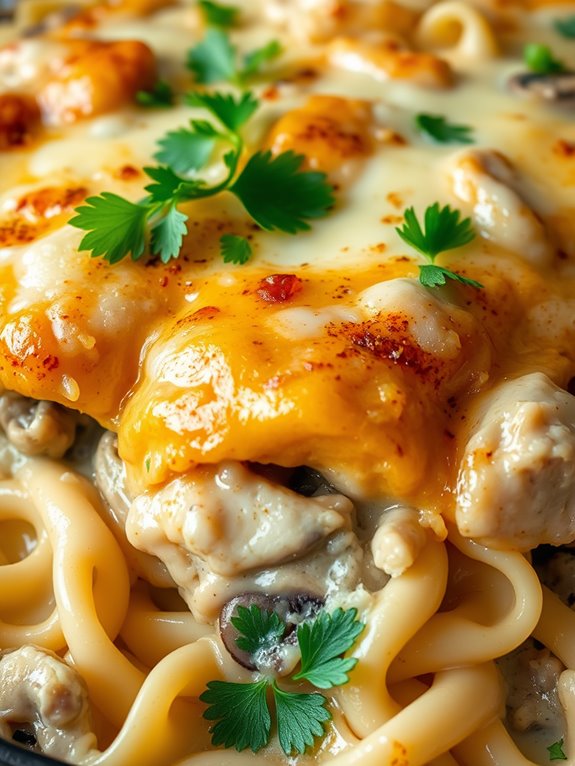 creamy chicken and mushrooms