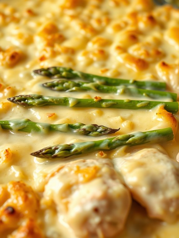 creamy chicken asparagus bake