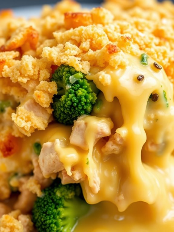creamy chicken broccoli bake