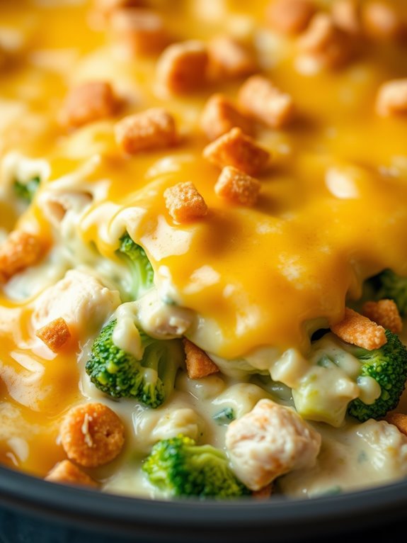 creamy chicken broccoli bake