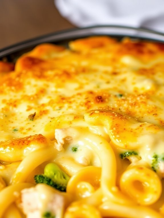 creamy chicken pasta casserole