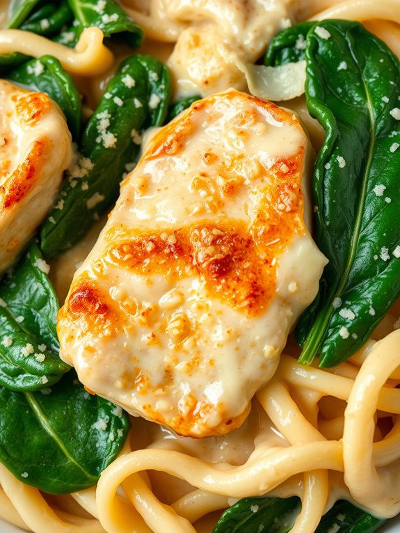 creamy chicken pasta dish