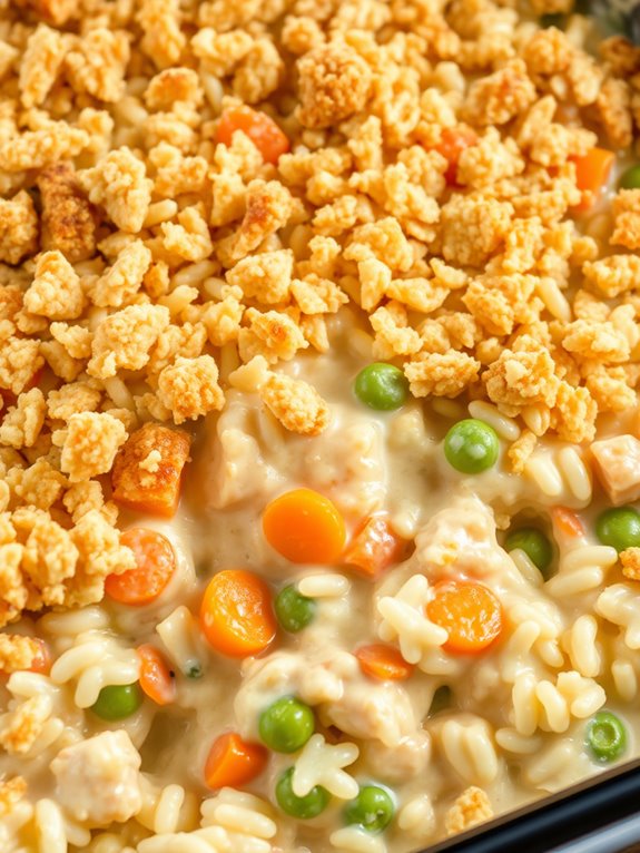 creamy chicken rice casserole