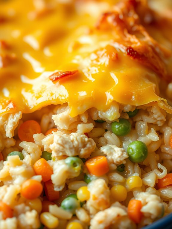 creamy chicken rice casserole